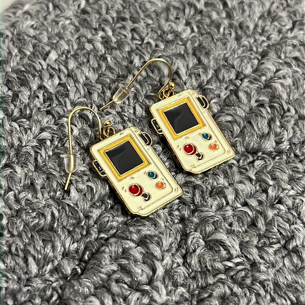 NWT Game Boy Console Enamel Earrings